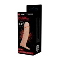 PRETTY LOVE 6.2'' PENIS SLEEVE PALE